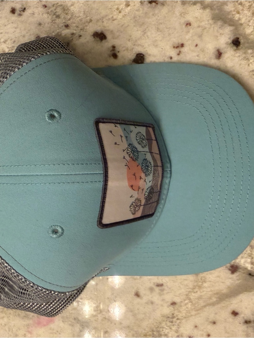 Women's Light Teal Mesh-Back Trucker Hat - Unbranded